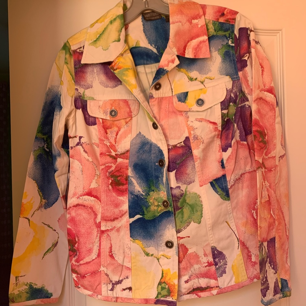 Additions by Chico’s Bright Denim Jacket